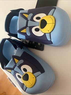 Disney Light Blue Wolf Character Slip-On Kids Shoes